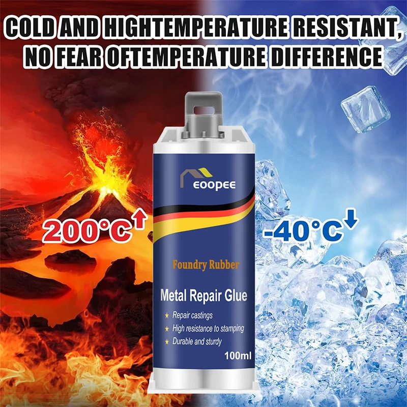 Repair glue metal casting AB high strength heat resistance cold weld industrial agent
