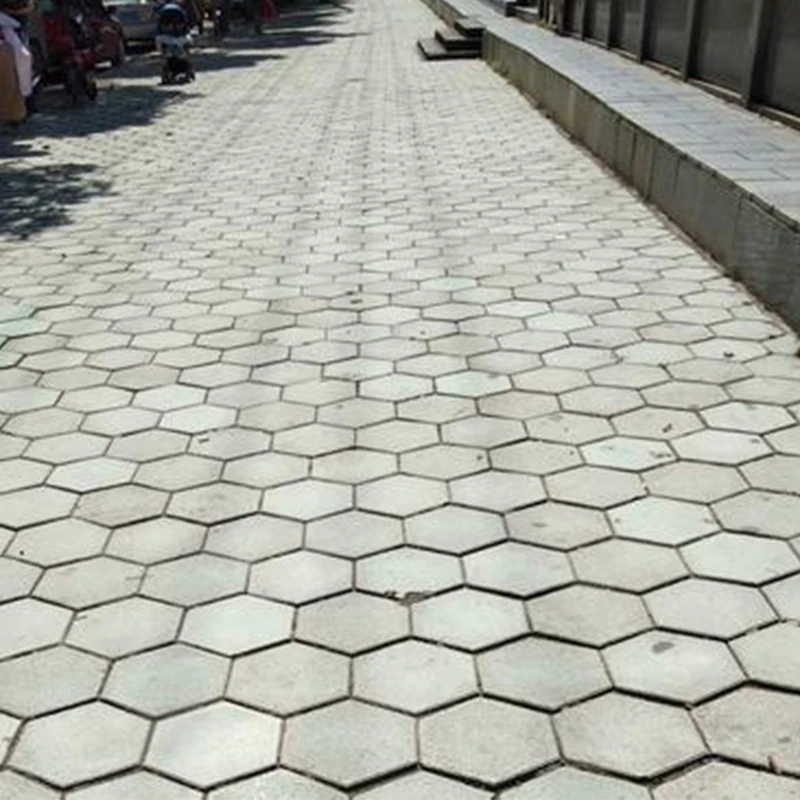 Flat Solid Hexagonal Cement Plastic Mold River Slope Protection Block Pavement Concrete Floor Tile Prefabricated Block