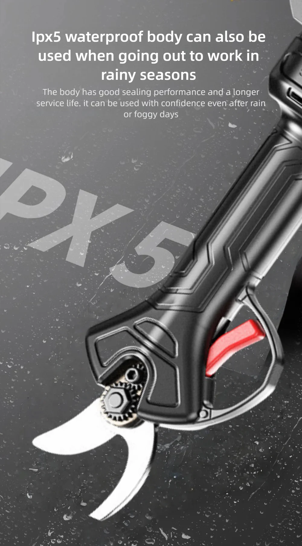 Efficient Fruit Tree battery pruner Cordless pruning shears Electric Scissors Pr