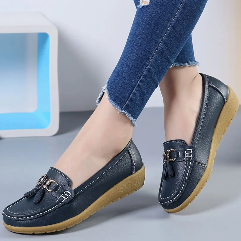 Shoes Women Sports Shoes With Low Heels Loafers Slip On Casual Sneaker Zapatos Mujer White Shoes Female Sneakers Tennis - Image 3
