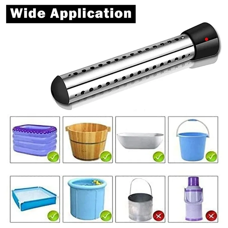110V /220V Electric Heater Boiler Water Heating Element Portable Immersion Suspension Bathroom Swimming Pool water heater 4