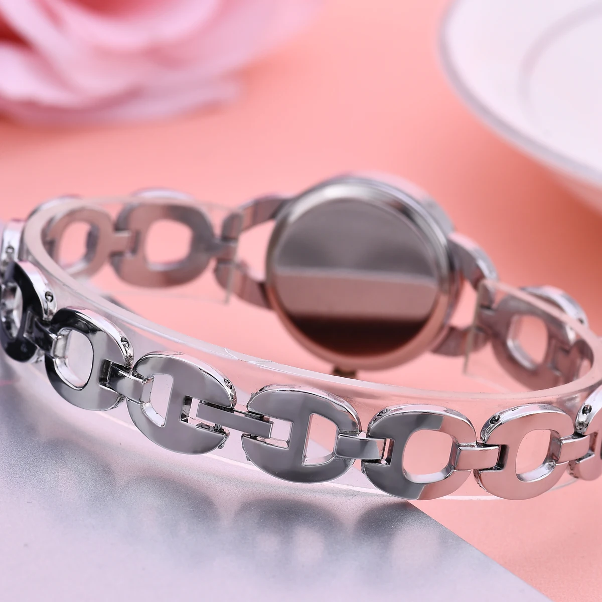 2022 Luxury Brand Women Rhinestone Fashion Full Steel Bracelet Watch Casual Boutique Ladies Dress Elegant Quartz Wristwatch
