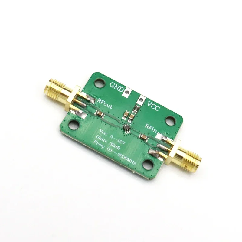 0.1-2000MHz 32dB Gain Broadband Low Noise High Frequency LNA RF Amplifier Module For FM HF VHF/UHF rf amplifier