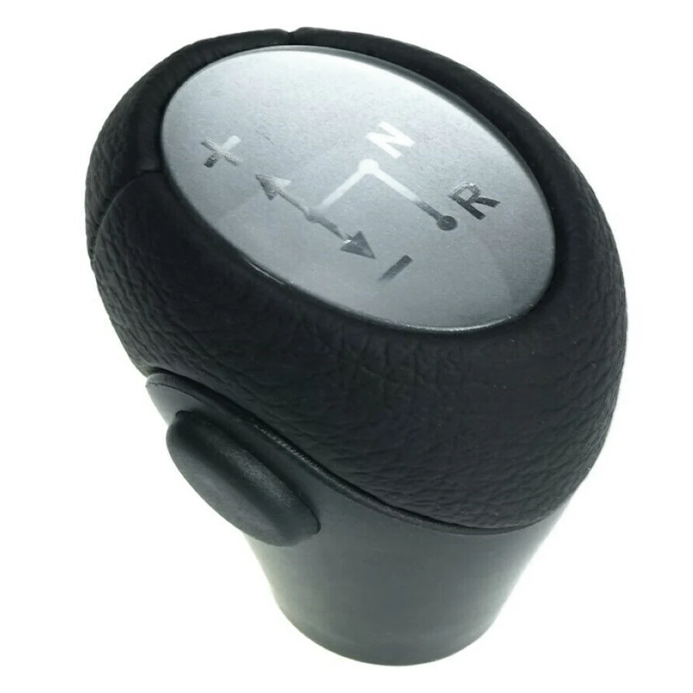 

1pc Gear Shift Knob 6 Speed Automatic Gear Shift Knob Shifter Lever Head Black & Silver Fit For Smart 451 07-2019 450