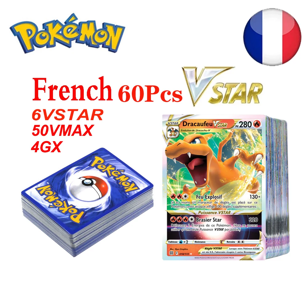 Compre Cartas pokémon brilhantes vstar gx ex vmax v mega tag equipe  treinador de energia charizard pikachu batalha jogo de cartas de negociação  crianças brinquedos presente