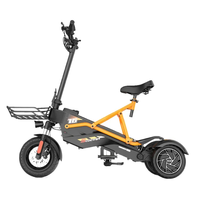 Electric 3 Wheel Scooter Adult Off Road 3 Wheel Electric Scooter Adult PXID F2 Dual Motor