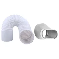 Tuyau d'évacuation flexible pour climatiseur portable de 1,5/2 mètres, accessoires de remplacement universels pour tuyau de ventilation de climatiseur mobile 2