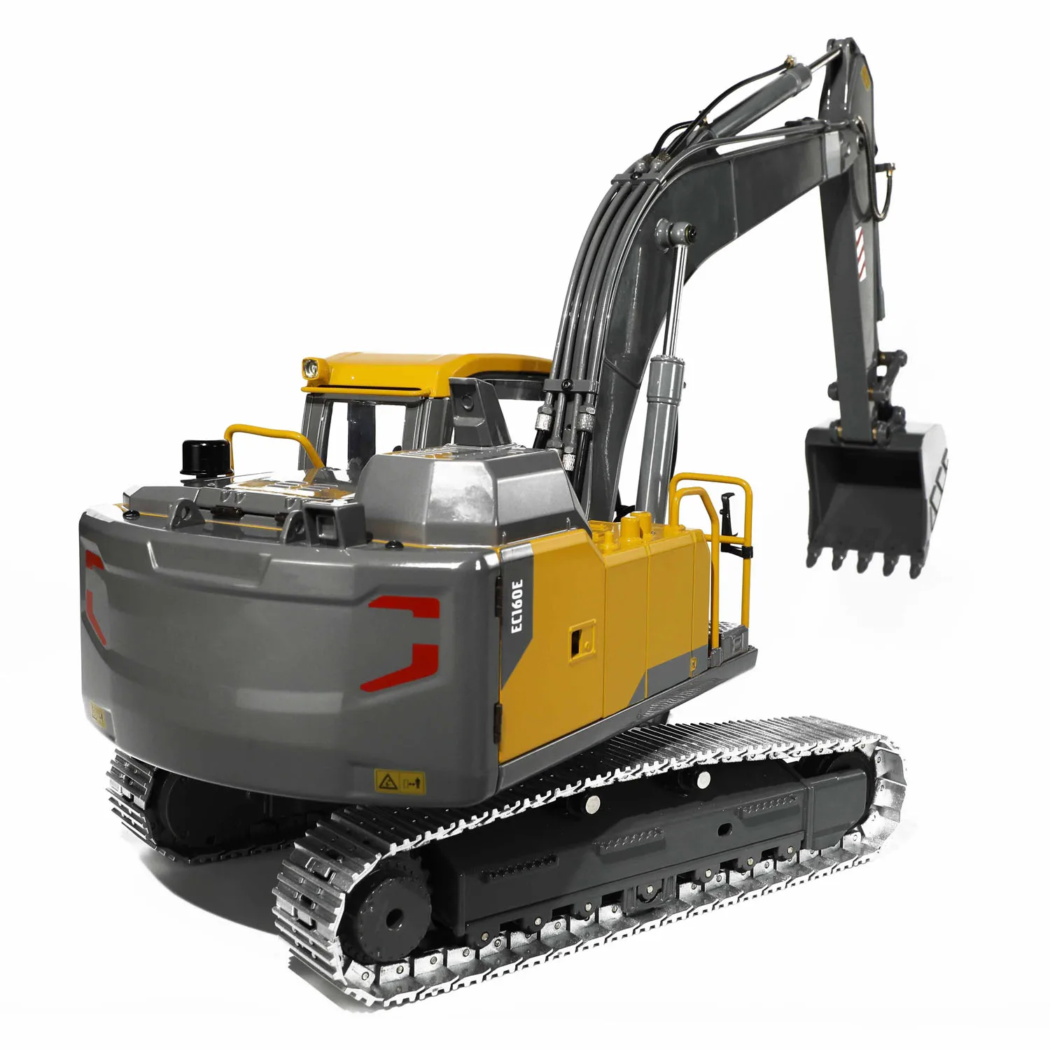 EC160E RC Hydraulic 1/14 Excavator Double E Alloy Remote Control Diggers Model Light System Battery Toy Christmas Gifts TH23138 2