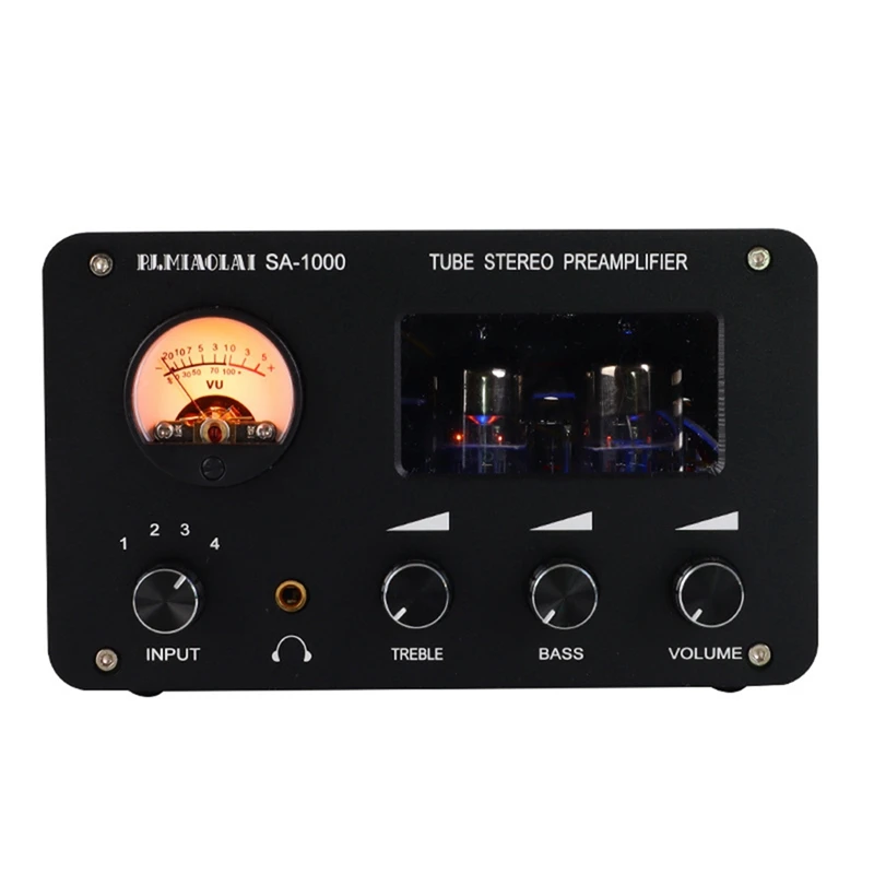 

SA-1000 Audiophile Tube Preamp HIFI Amplifier Sound Audio Switching Amplifier Headphone Amplifiers Black EU Plug