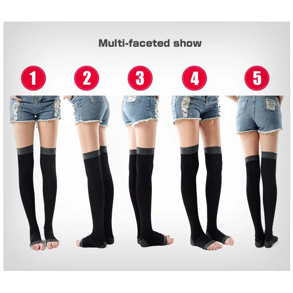 Legs Shaper Stovepipe Socks Long Compression Weight Loss Sleep 1 Pair