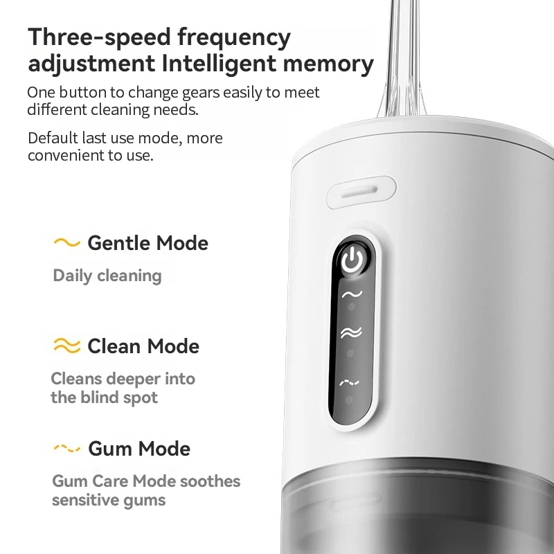 Oral Irrigator 1 PCS Portable Water Floss USB Rechargeable 280ML Electric Tooth Cleaning 3 Modes Waterproof