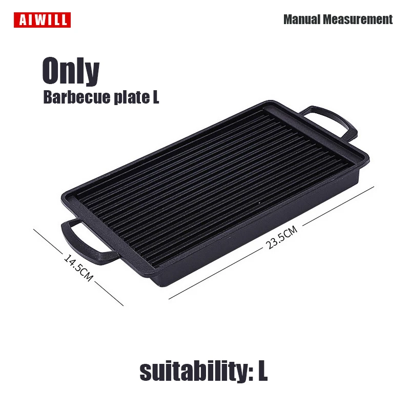 AIWILL Portable Charcoal BBQ Grill - Reusable Outdoor Korean Barbecue Stove