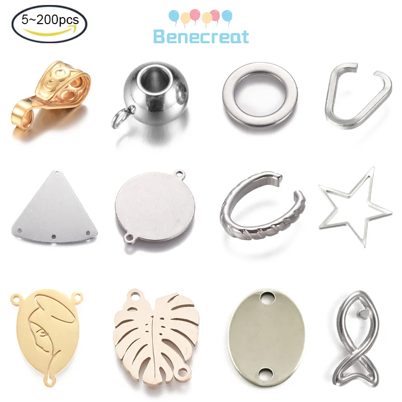 

Stainless Steel Links Column Bail Spacer Beads Hanger Fit Charm Split Rings Open Jump Ring for Bracelet Pendant Jewelry Making
