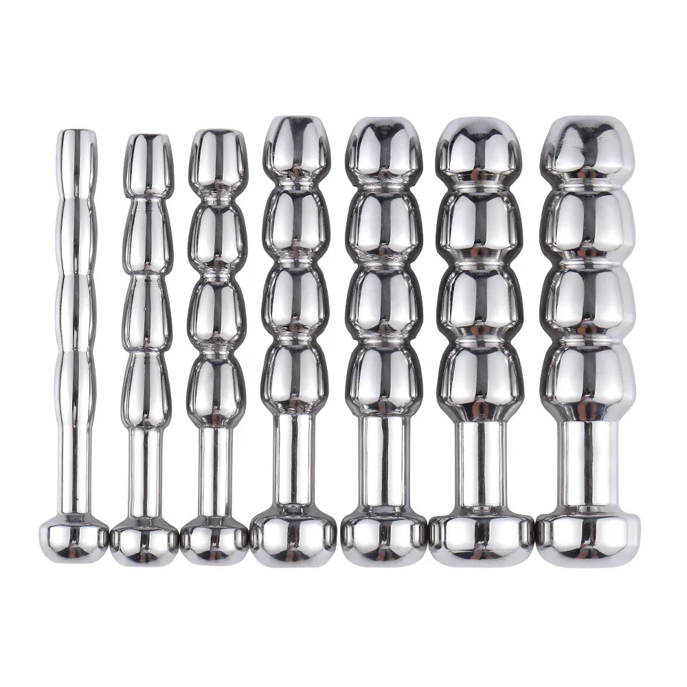 Hollow Metal Penis Plug Urethra Catheter Urethral Sound Dilator Erotic Adult BDSM Sex Toys Men urethral dilator silicone urethral dilator