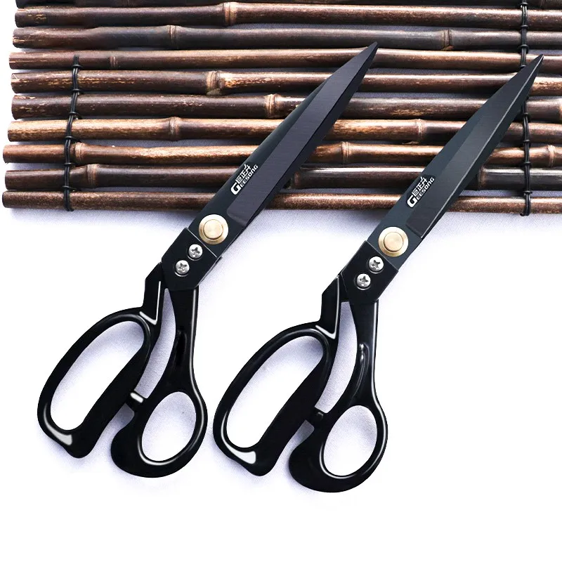 전문 재단사 날카로운 가위, 알루미늄 합금 손잡이, 패브릭 가죽 커터 공예 재봉 액세서리
