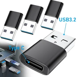 USB C Female To USB 3.2 Male Adapter Type C To USB A Converters for Iphone Xiaomi Samsung Ipad Macbook Charging Power Adapter