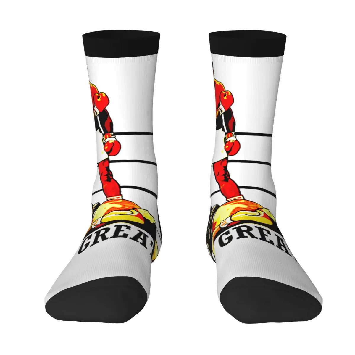 

Muhammads And Alis 21 US USA America Contrast color socks Field pack Compression Socks Humor Graphic Graphic Pugilism Stocking