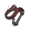 For Horse Training Whip Leather-covered Handle with Wrist Strap 1