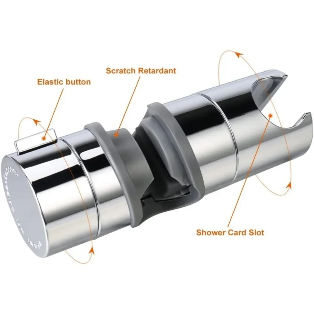 Open Slide Sleeve Non Removable Tube Non Perforated Shower Head Lifting Rod Slide Sleeve Handheld Shower Head Holder and Fixture