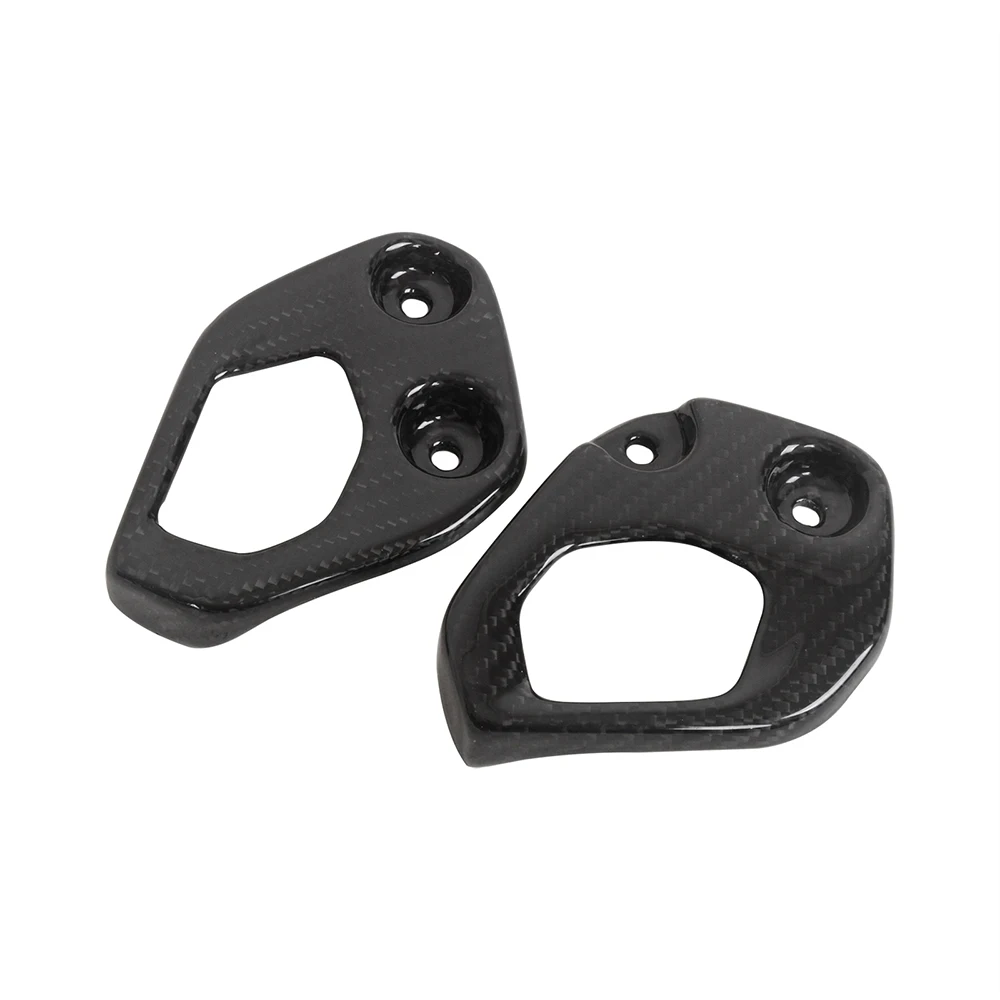 Motorcycle Carbon Fiber Heel Plates Guards Footrest Rear set Accessories For BMW R1250GS + For BMW R1200GS 2013 -