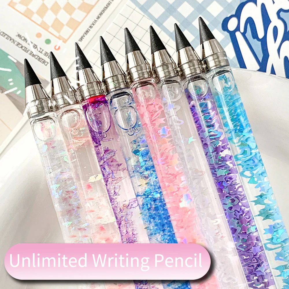 Colorful Unlimited Writing Pencil Without Sharpening Pencils Detachable Pencil Students Painting Stationery conan edogawa notebook journal notebooks jimmy kudo anime writing detachable grid printing striping a5 book student stationery