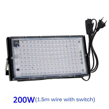 무대 조명용 UV LED 블랙 라이트, 블랙 라이트, 투광 조명, IP65 방수, 395-400nm UVA 램프, 할로윈 장식, 50W, 100W
