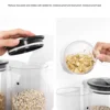 Food Jar Dispenser Safe Airtight High Capacity Grains Cereal Bucket Dispenser for Kitchen Food Storage Cereal Bucket C 4