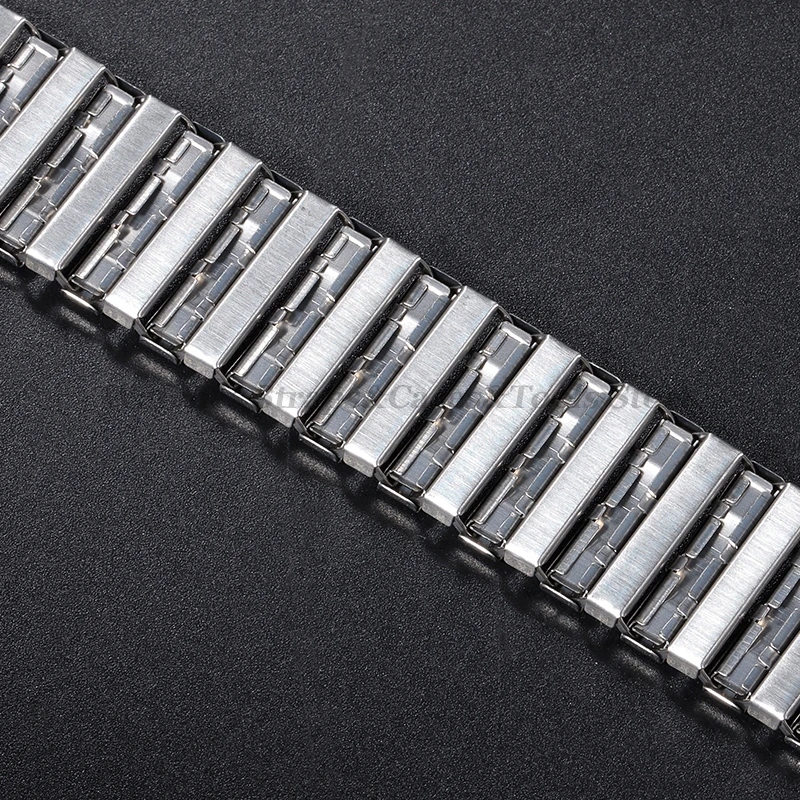 Universal Stainless Steel Elastic Watch Band - Adjustable Metal Expansion Bracelet