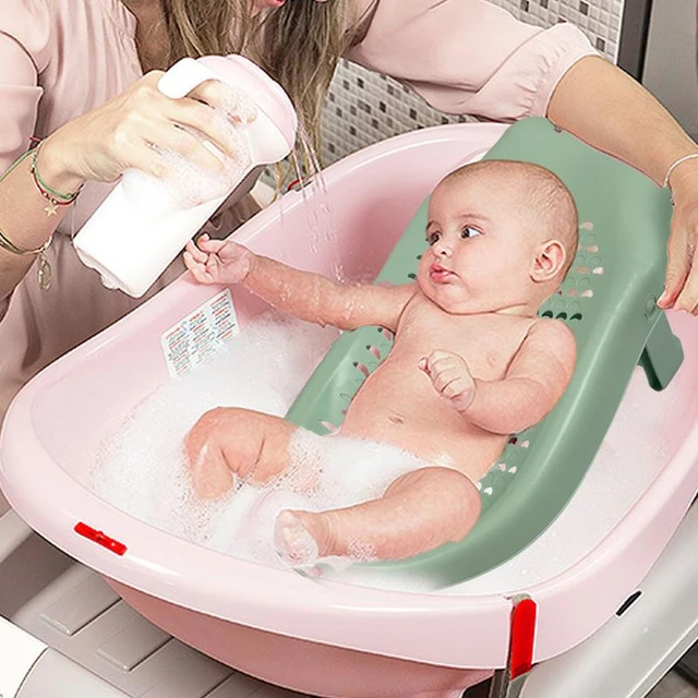 Acheter Coussin de bain pliable pour nouveau-né, berceau de douche  réglable, siège de lit, baignoire pour enfants