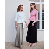 T-shirt enveloppant pour femme AP SS26, vêtements décontractés pour femme, 2 couleurs disponibles, style ample 3
