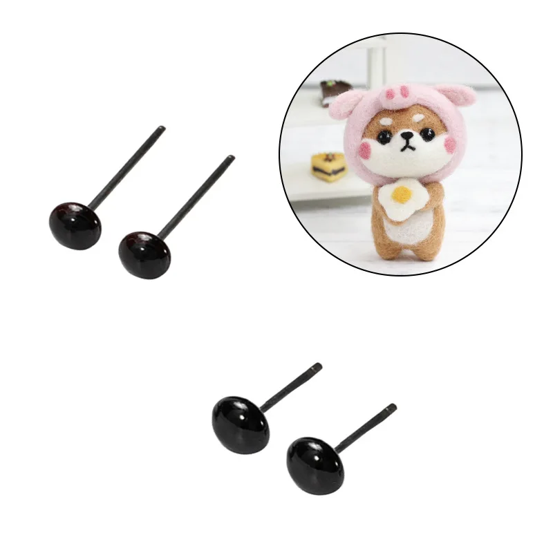 2/3/4MM Wool for Felting Wool Roving Fiber 150Pair Perfect in Wet and Needle Felting Doll Teddy Bear Use Accessories Eyes wool felting kit needle felting wool wool felt accessories