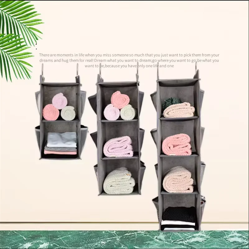 Wardrobe Storage Hanging Bag Clothing Storage Dust-proof Hanging Bag Home Wardrobe Hanging Three-dimensional Sorting Fabric Dust 5