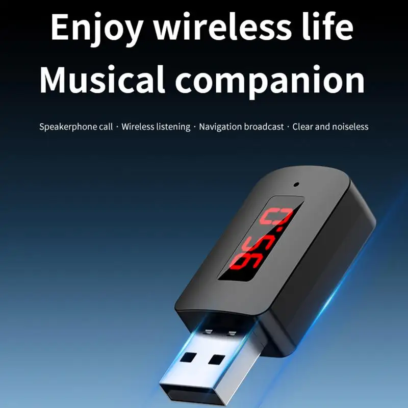 Wireless Receiver For Car Home Fast Transmission Wireless Receiver Enhanced Audio Strong Signal Stability For Car Kits Home
