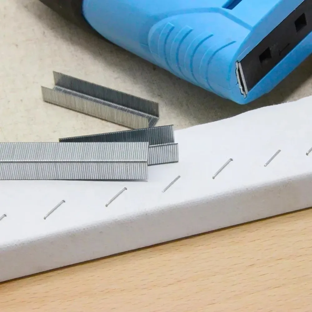 1000Pcs 8/10/12mm 도어형 스테이플 못 스테이플러 기계 액세서리 프레이밍 작업 T형 스테이플 수동 스테이플