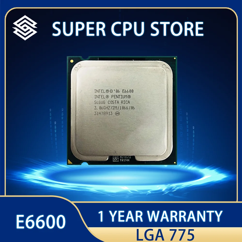 

Оригинальный процессор Intel CORE 2 DUO процессор E6600 2,40 ГГц 4M 1066 МГц двухъядерный разъем 775 Быстрая доставка