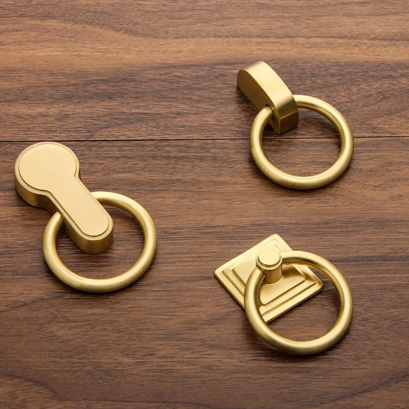 

New Copper Handle Furniture Cabinet Handle Special-shaped Brass Drawer Door Handle Pure Copper Handle for Furniture Drawer Knobs