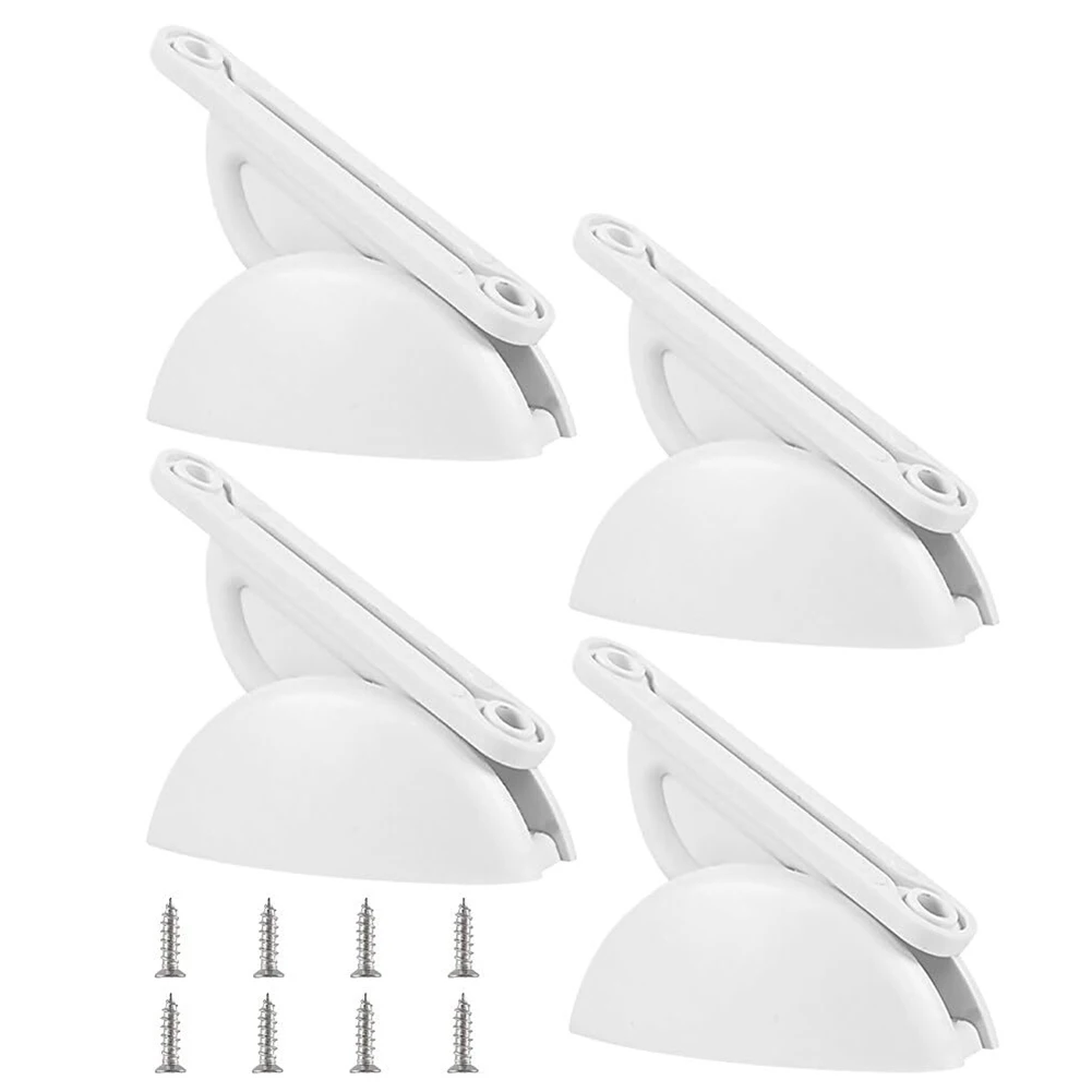 

4 шт. 73 мм белый дверной фиксатор для автофургона замок для дома на колесах Boat Rv стопор с 8 шт. винтами универсальные аксессуары