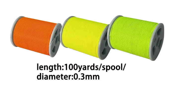 TAKEDO 15PCS/SET 100 Yards B Spool Nylon Metallic NCP Thread Guide Ring Winding Thread DIY Rod Building Repair Wrapping Line