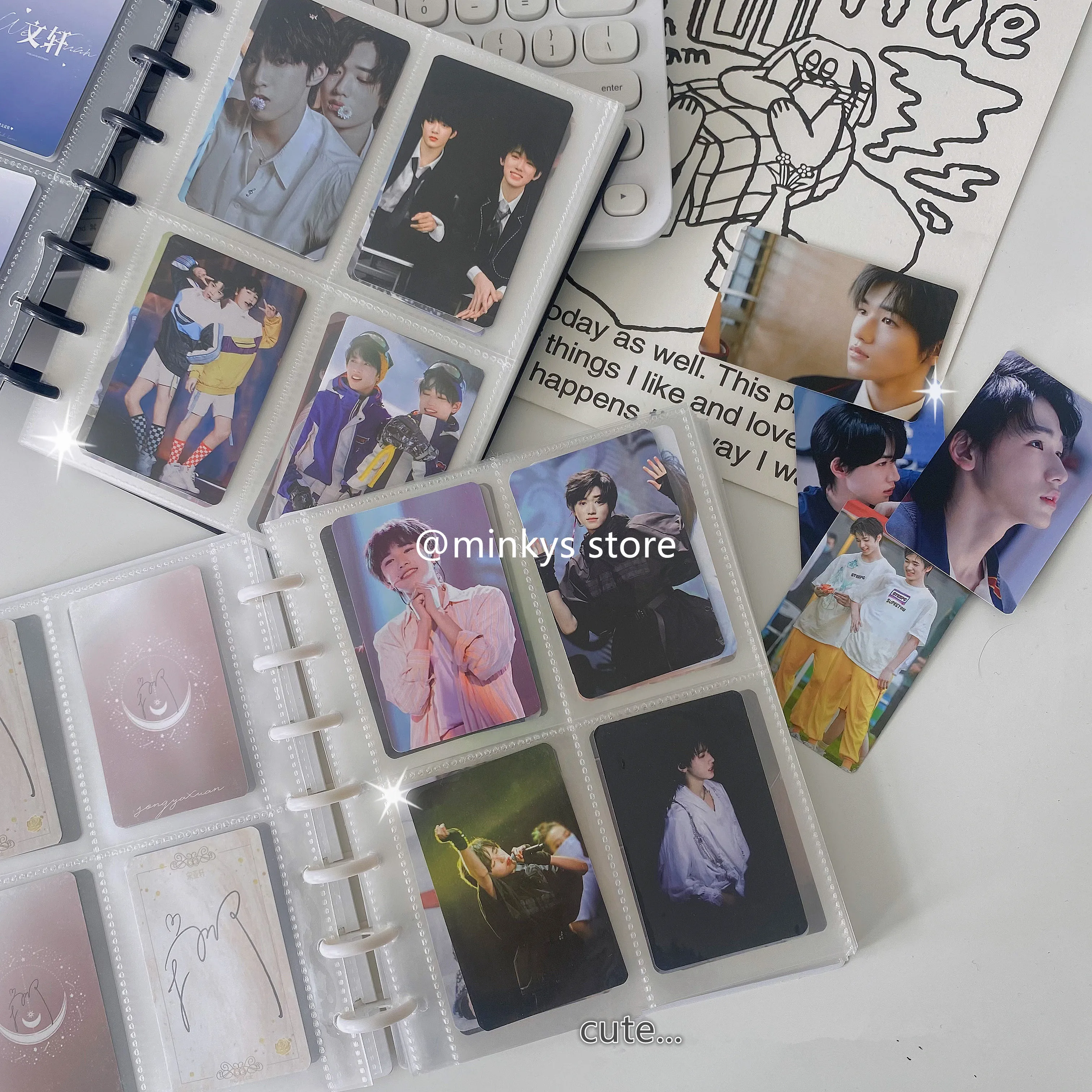 Mushroom Hole 3/5/7 inch Kpop Photocards Album Collect Book Star Chaser Album Small Card Storage Stationery