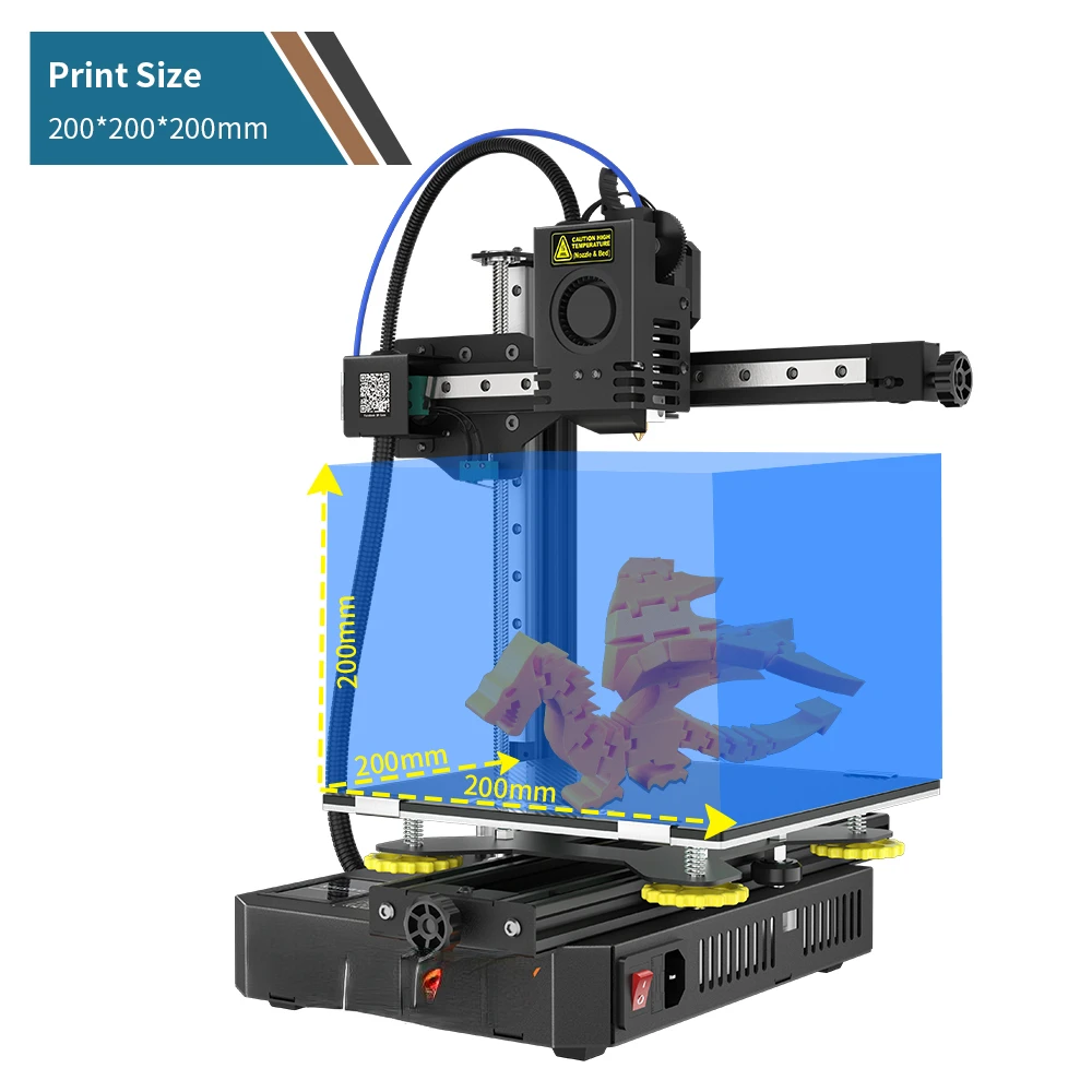 

High Speed KP3S Pro 3d Drucker 200*200*200mm DIY 3d Printing Machine FDM Impresora 3d Printer For Different Use