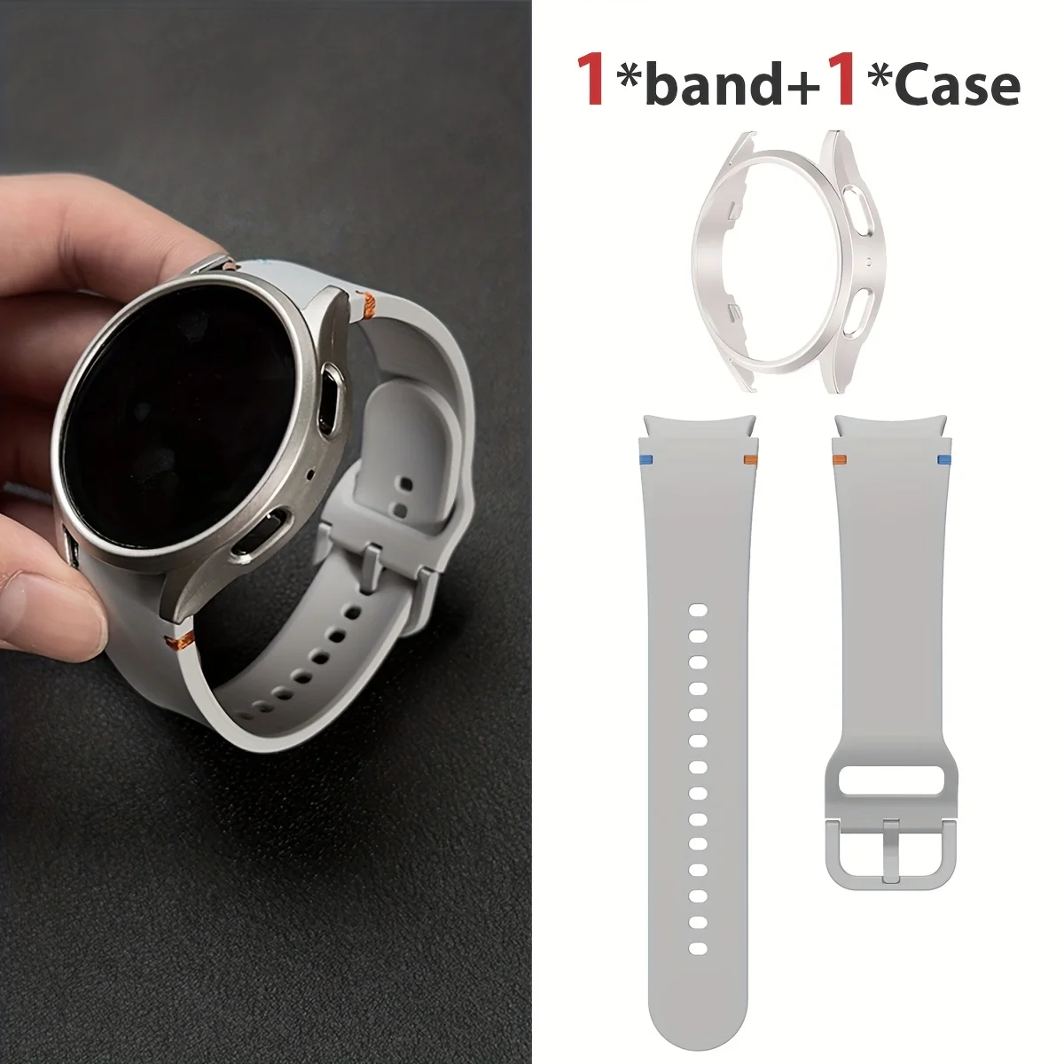 Premium 2-Piece Watch Case & Quick Fit Strap Set