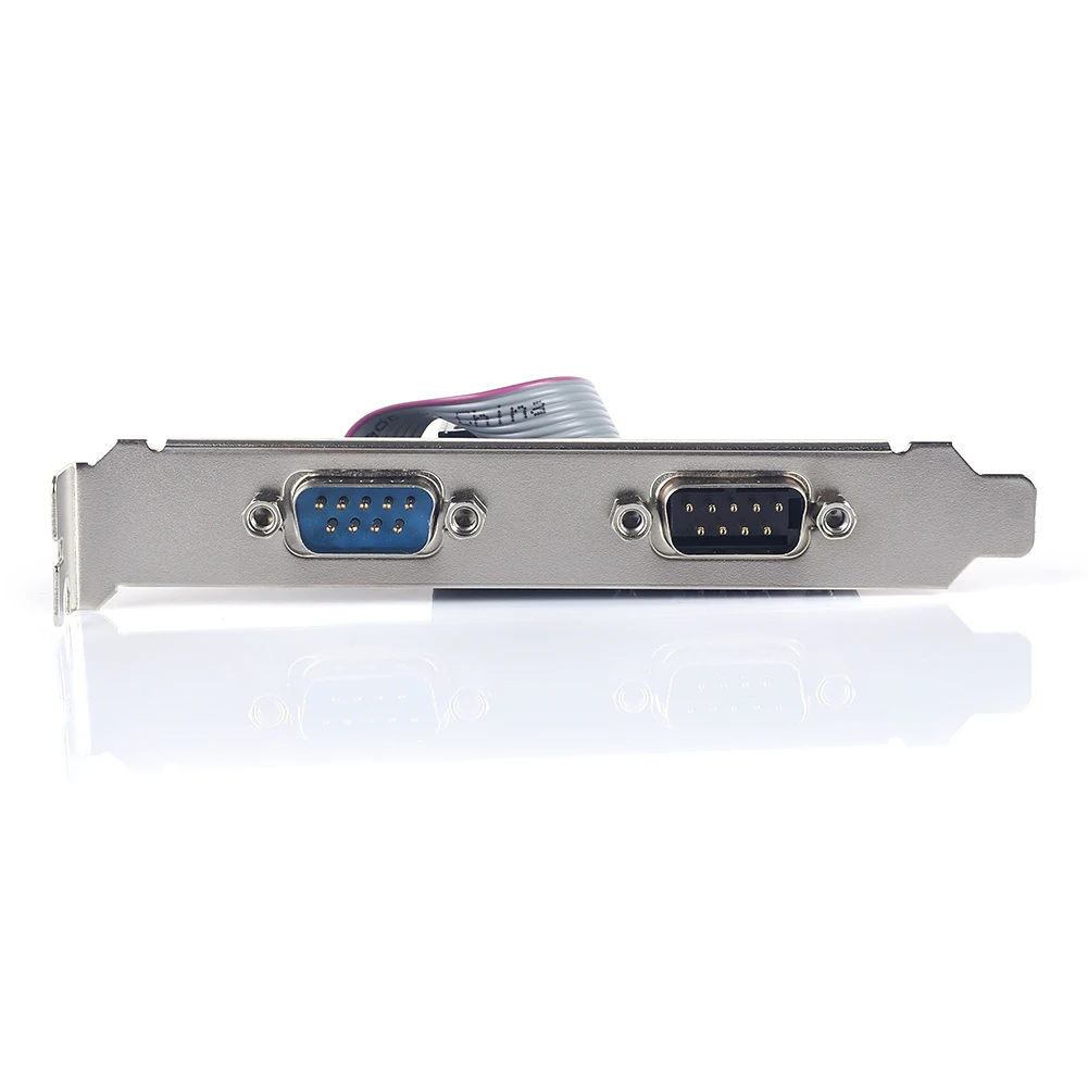 PCIe Serial Expansion Card PCI-Express to 2 Serial Ports COM Adapter for Windows