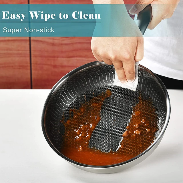Honeycomb Nonstick Frying Pan with Lid 5