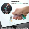 Glass Cutter Pistol Grip(2mm-20mm),Ergonomic Grip Tungsten Carbide Glass Cutting Tools ,Oil Reservoir,Perfect for Glass Cuttin 2