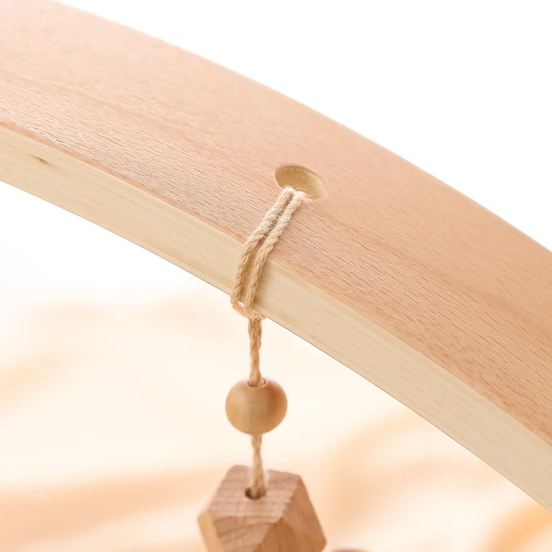 Baby Rakete Holz Dreieck Spielen Gym Rahmen Rassel Spielzeug Neugeborenen Mobile Hängen Sensorischen Spielzeug Rahmen Raum Dekorationen Spielzeug Geschenk Kinder – Detail 11