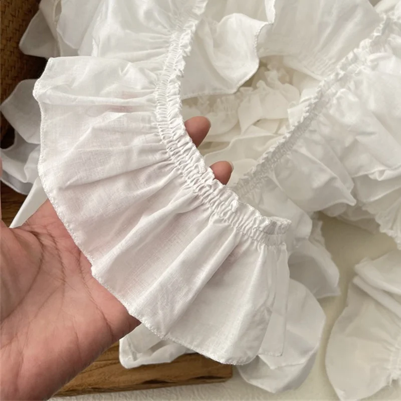 Lace Ribbon Lace Sewing Supplies Lace Sewing Accessories Cotton Ribbon 5/8/12CM Wide Cotton Needlework Ruffles Ribbon Frills Lace Apparel Fabric Pets Dolls Clothes Dress DIY Crafts Sewing Decor