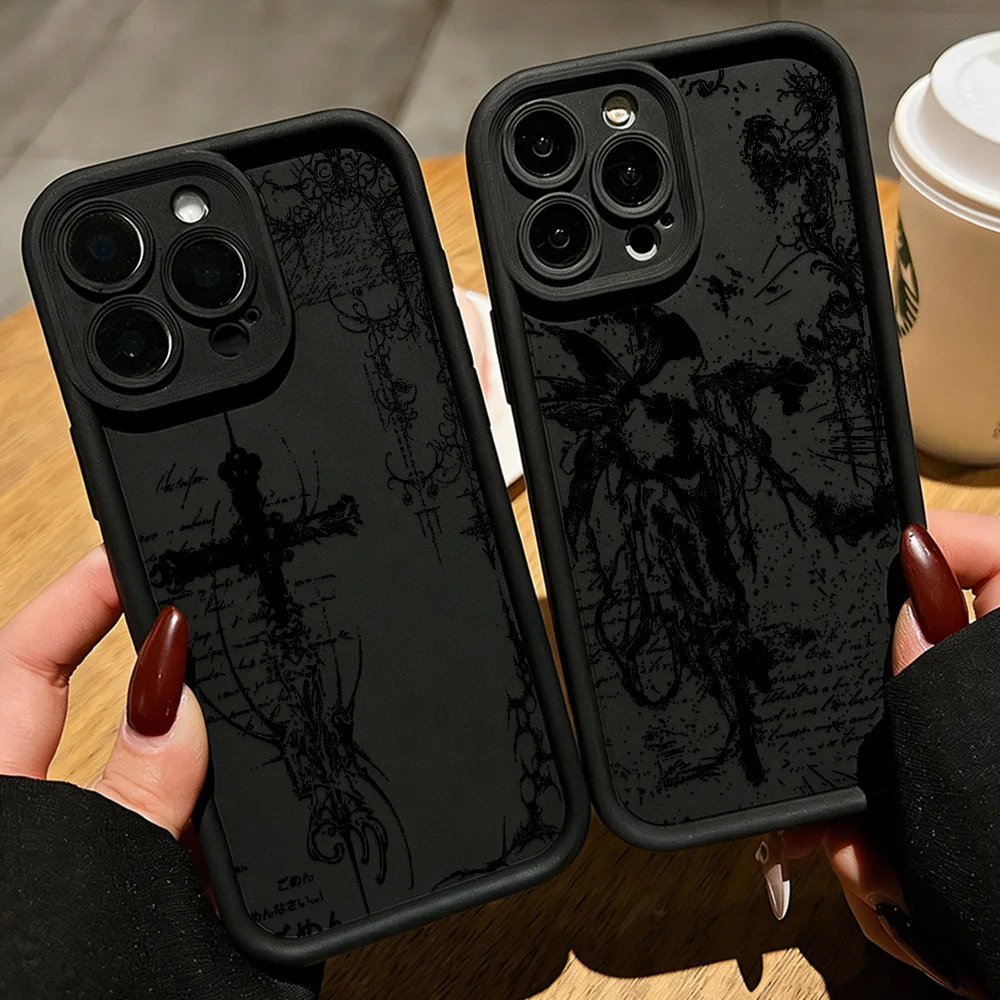 Luxurious Dark Gothic Cross Mark Phone Case Cover