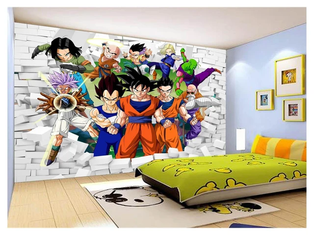 Wall Mural Goku and Vegeta, Dragon Ball Z Photo Wallpaper Children's, Kids  Room