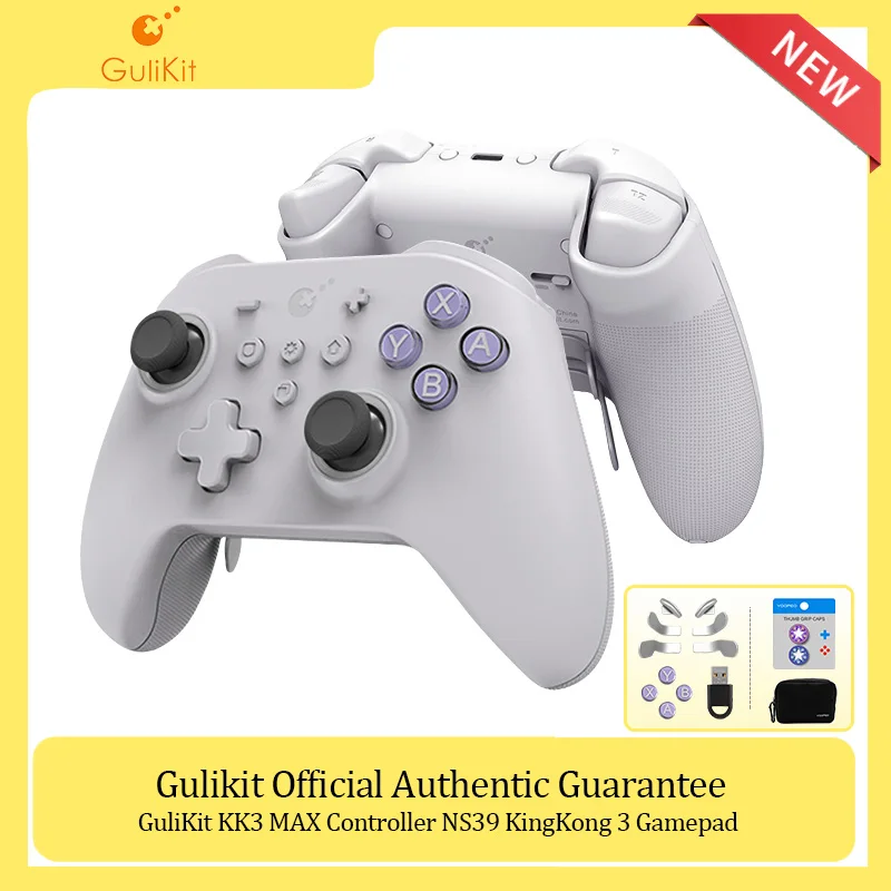 GuliKit KK3 MAX Controller NS39 KingKong 3 Gamepad with Hall Effect  Joysticks & Triggers for Windows Nintendo Switch Android iOS