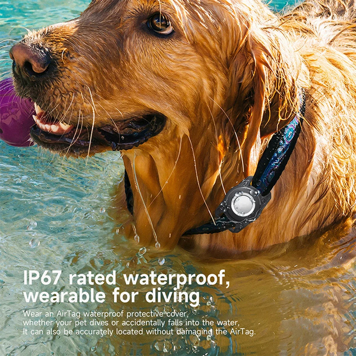 Waterproof Airtag Holder Case with Keychain - Durable TPU Full Protection